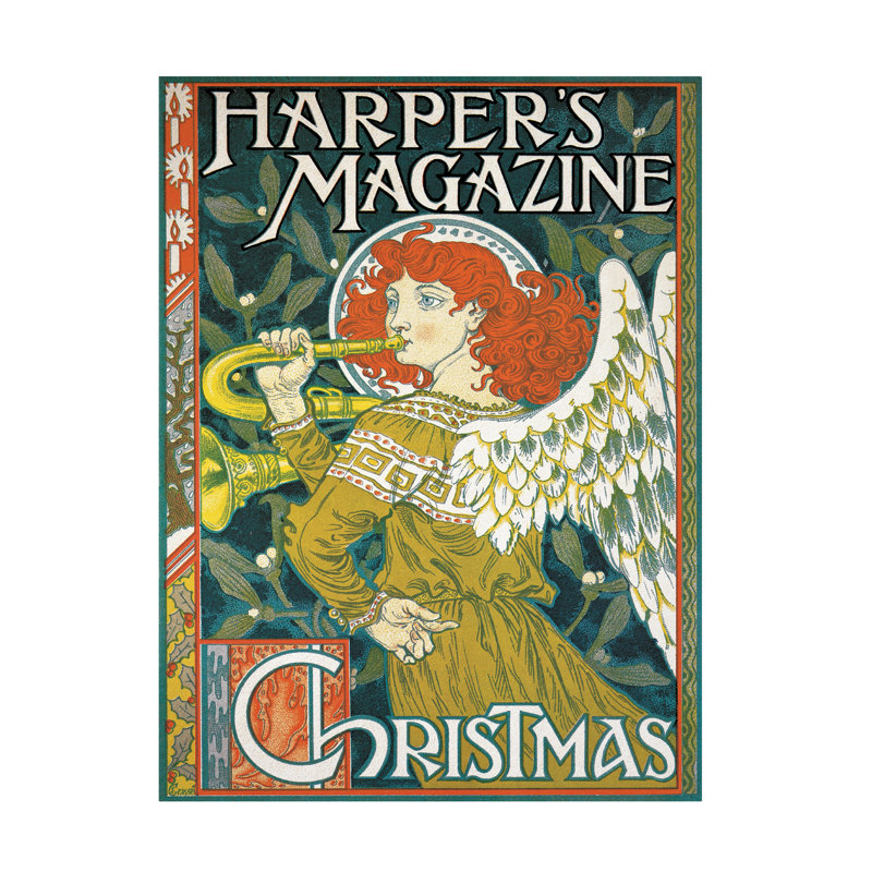 «Eugene Grasset A Christmas Numéro Ofharpers», art sur toile, H 32 po x l 24 po