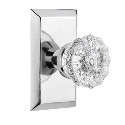 Studio Plate with Crystal Door Knob