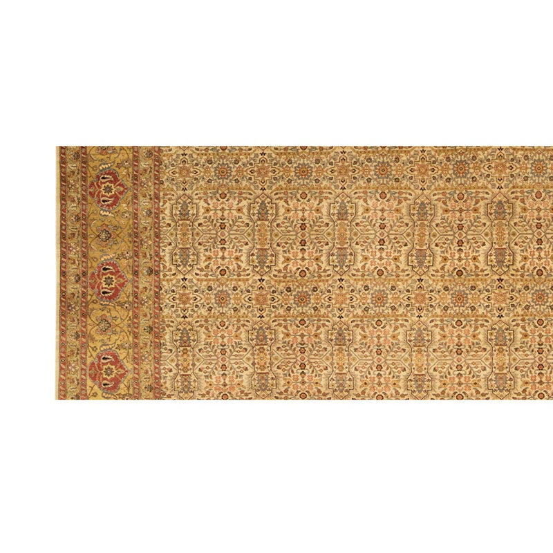 Wool Oriental Area Rug in Brown