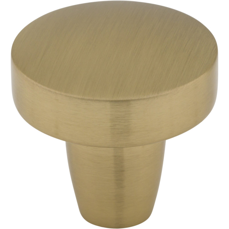 Honey Bronze Round Mushroom Knob with Mounting Hardware