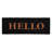 Block Hello Doormat Black/Natural 12" x 24"-391757488