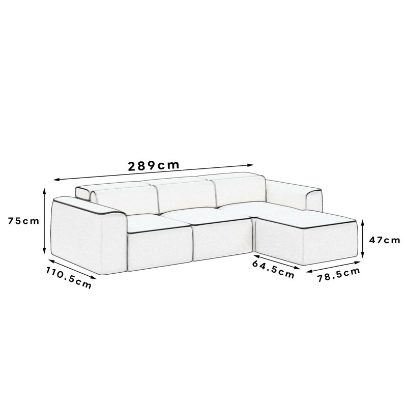 3 Seater Fabric Sofa