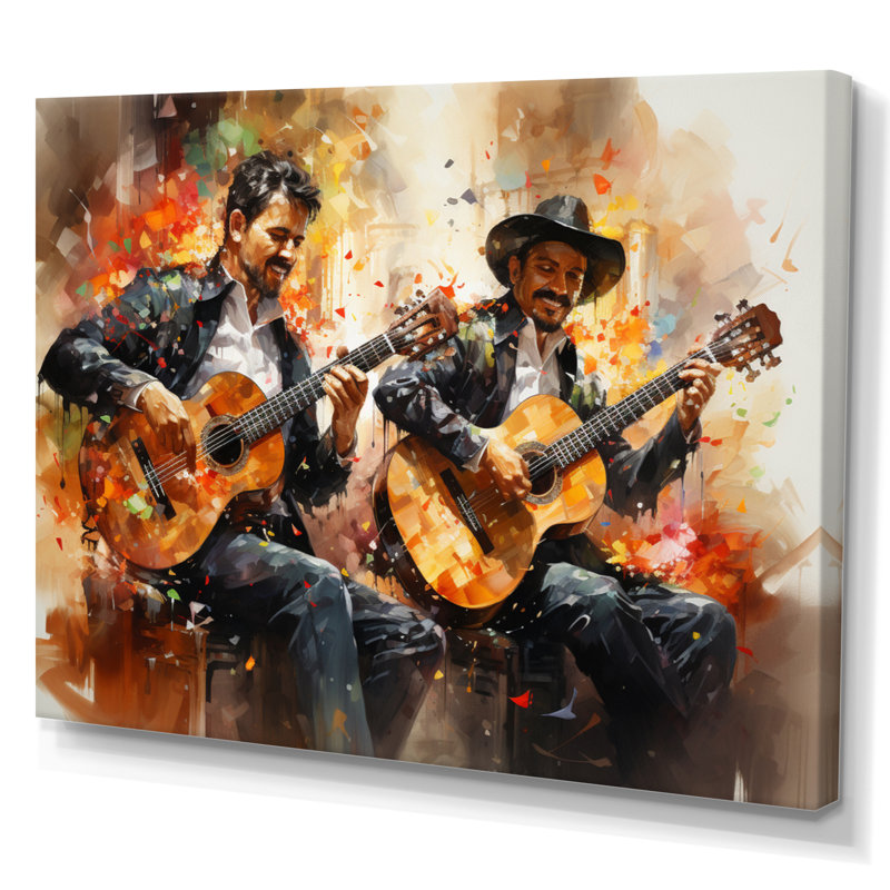 «Mexico Mariachi Melody Musical I», reproduction d'art sur toile, Toile tendue, H 30 po x l 40 po