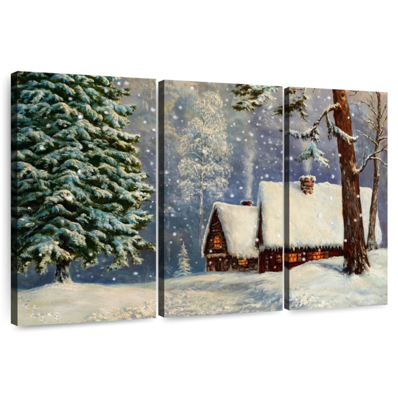 Alvord Winter Wonderland Cabins, 48" H x 74" W