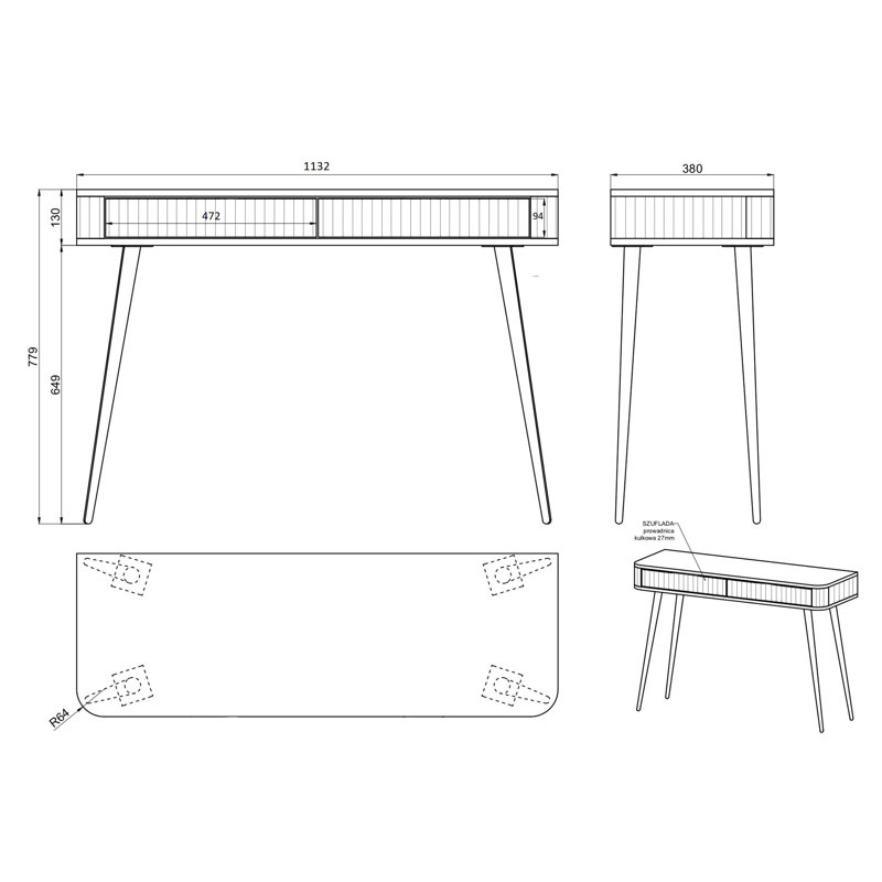 Berta Dressing Table