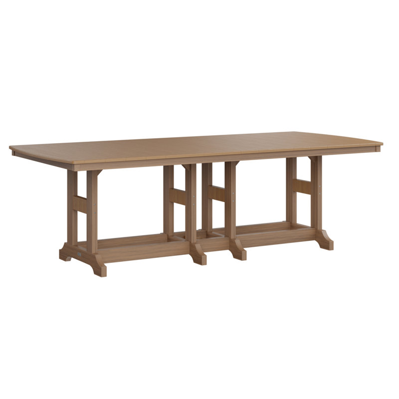 Garden Classic Outdoor Bar Table, Antique Mahogany, Natural Teak