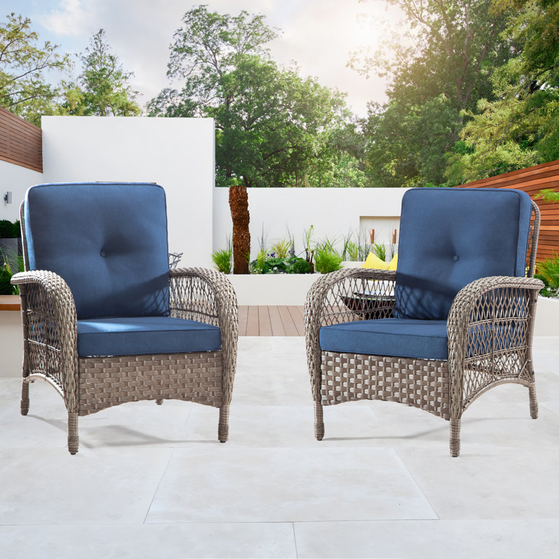Fauteuil de patio Laytonsville, Bleu