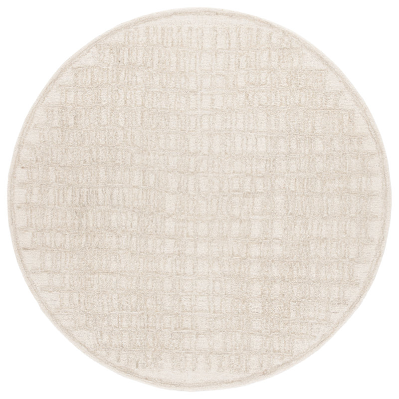 Tapis ivoire / beige Narragansett 219, Rond 6 pi