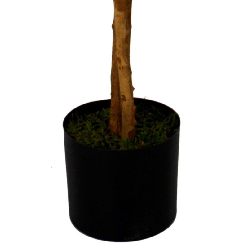 130cm Faux Wisteria Tree in Metal Pot, Silver