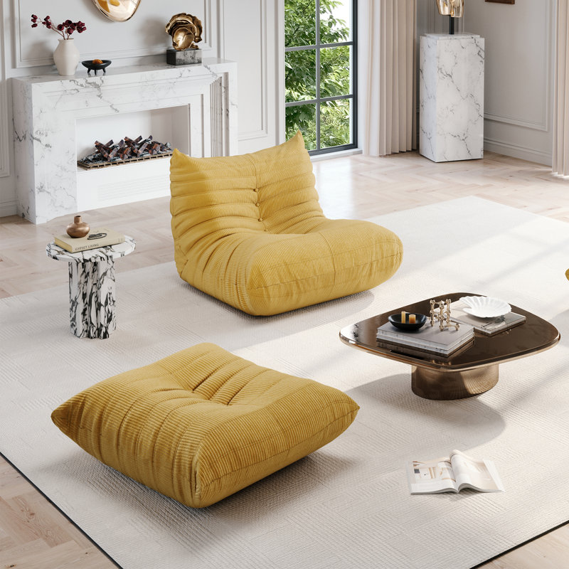 Canapé paresseux, canapé rembourré sans accoudoirs, méridienne de fauteuil à billes Fireside, canapé à plancher à compression Canapé à billes moderne et confortable en plusieurs couleurs pour le salon