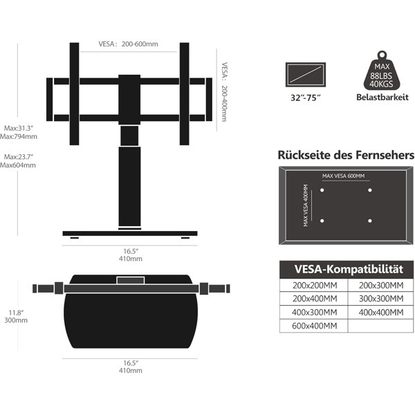 Dimensions du produit