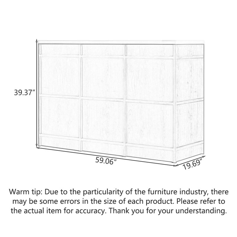 Brown+White Standard Solid Reception Desk, 39.37" H x 59.06" W x 19.69" D