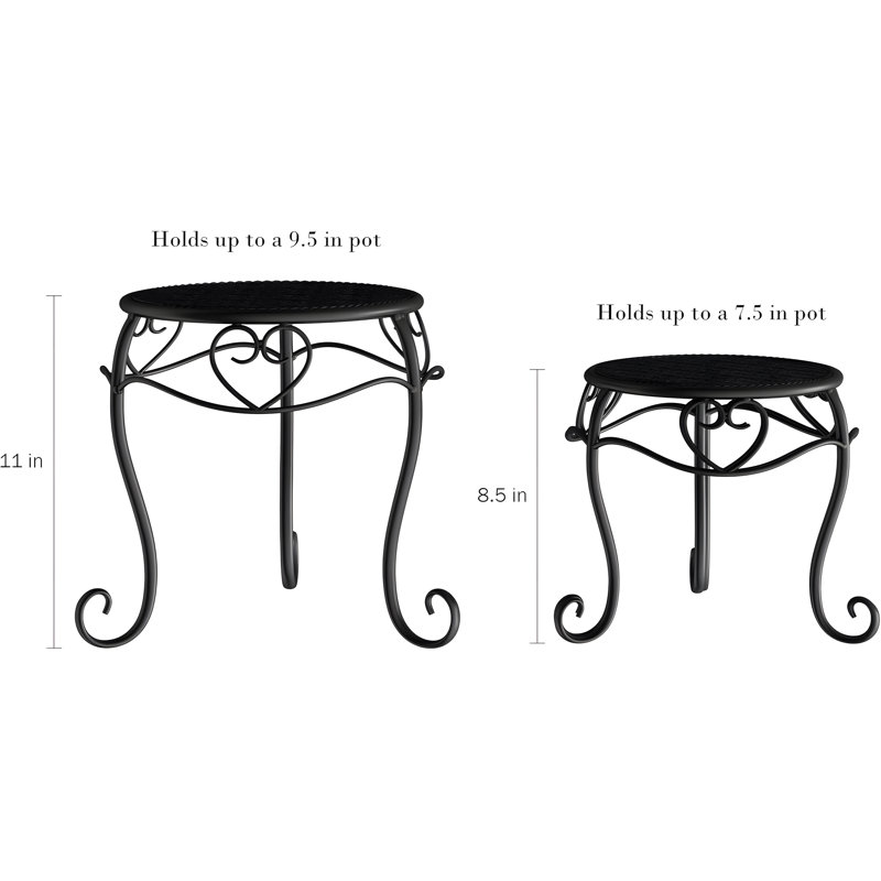 Support à plantes vertical à 3 niveaux avec tablettes décalées, présentoir pliant en fer forgé pour le jardin intérieur et extérieur
