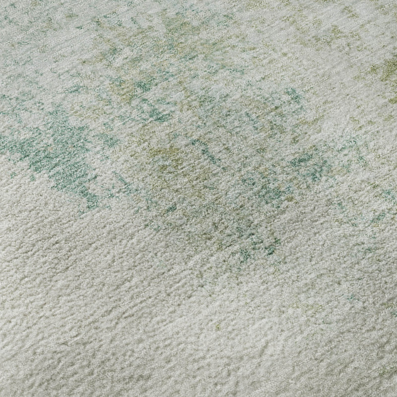 Premium Machine Washable Mayfield AMF2070 Abstract Rug, 1'8" x 2'6", Putty