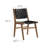 Saoirse Faux Leather Wood Dining Side Chair-99160821-99160822