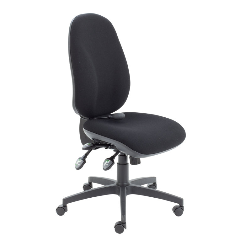 Chenault Polyester Blend Office Chair, Black