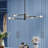 Luvonne 5 - Light Steel Dimmable Sputnik Modern Linear Chandelier-239591485
