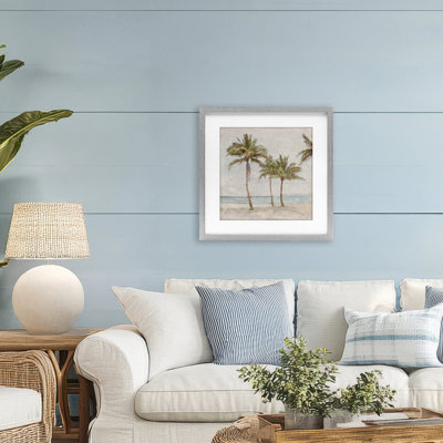 My Favorite Beach Spot Framed Print Under Glass, design by Amber Sterling
