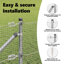Vidaxl Welded Wire Fence With 7 Spike Posts Steel-114858680-114858698