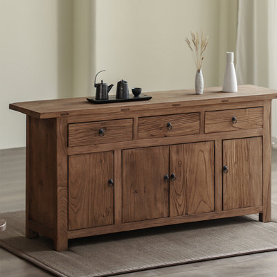 Armoire console en bois d'orme massif