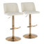  Tabourets de bar réglables Thea avec repose-pieds arrondi en T-93302576-132394857