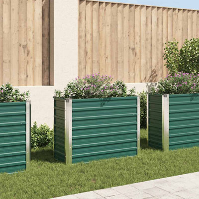 Raised Garden Bed Raised Flower Bed Galvanized Steel Planter 