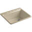 Riverby® 25" L x 22" W x 9-5 8" Bar Kitchen Sink with Basin Rack-11013549-64615352