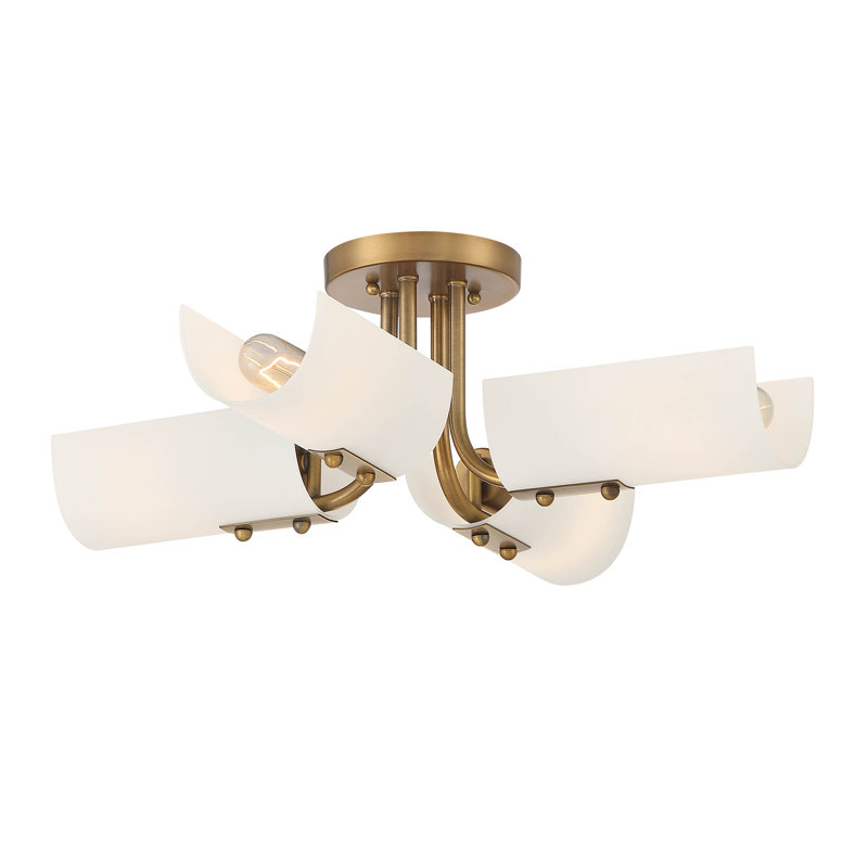 Jusra Glass Semi Flush Mount