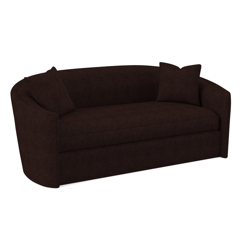 Aurora Sofa, Margaret Mahogany Polyester Blend