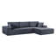 Canapé modulaire convertible en velours côtelé CozyForm, canapé confortable moderne avec rembourrage en mousse, canapé-lit modulaire confortable pour le salon, la chambre à coucher, aucun assemblage requis, faisant face à la droite-1942564875-1942564872