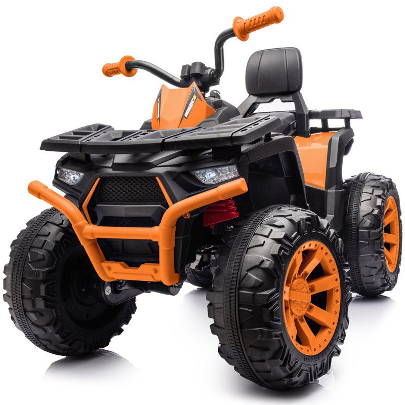 Voiture électrique à quatre roues 24V Spider pour enfants, Orange