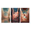 «Futur Folklore Minimal Retro Architecture I», 3 pièces sur toile-1247620431-1247620430