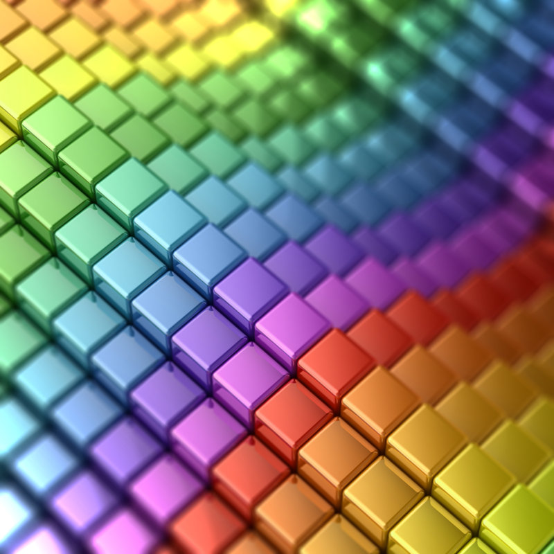 Towry Rainbow Shape - Wrapped Canvas Print, 91cm H x 91cm W x 3.8cm D