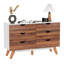 Commode 6 tiroirs Rustic Brown