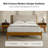 Andromeda Mid-century Modern Solid Wood Frame Bed With Washable Upholstered Bed-1814707388-1814707390