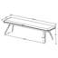 Donne Dining Bench, Foam Cushion, Metal Legs, 58 Inch-108977181