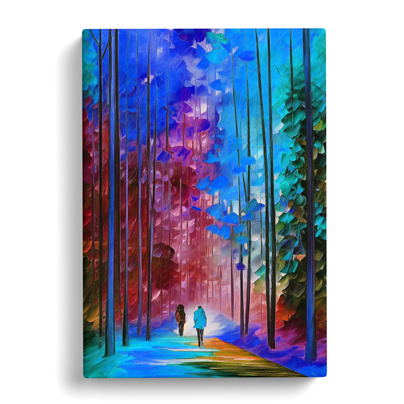 XC1022-1720X Couple In A Forest No.1 - Wrapped Canvas Print, 50cm H x 35cm W x 3cm D