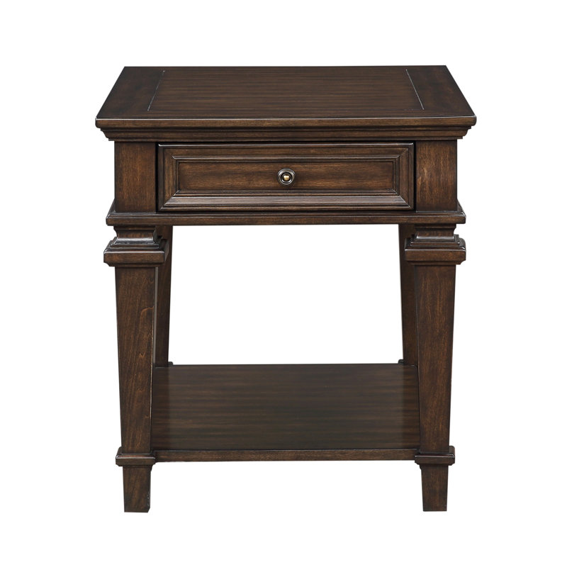 Table de bout de conception traditionnelle avec tiroir de rangement 1pc