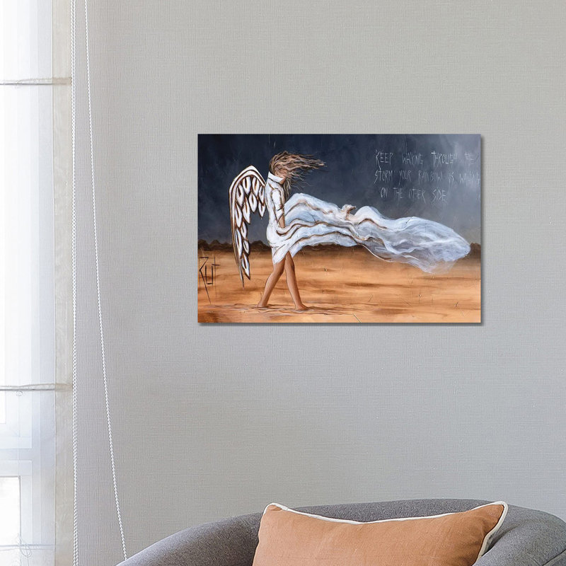 Keep Keep Through the Storm par Rut Art Creations - reproduction d'art, Toile tendue, Pas de tapis