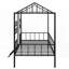 Structure de lit simple en métal avec support à lattes - aucun sommier nécessaire Fort!-177863341