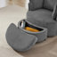 Chaise pivotante à 360 ° avec repose-pieds-1795087431