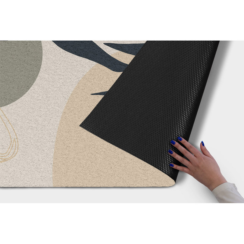 Non-Slip Floral Outdoor Doormat