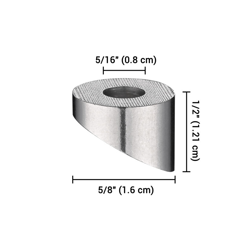 Ensemble d'installation en acier inoxydable de 0,6 po x 0,5 po