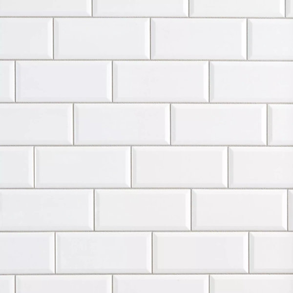 Eclipse 4" x 12" Beveled Matte Subway Wall Tile