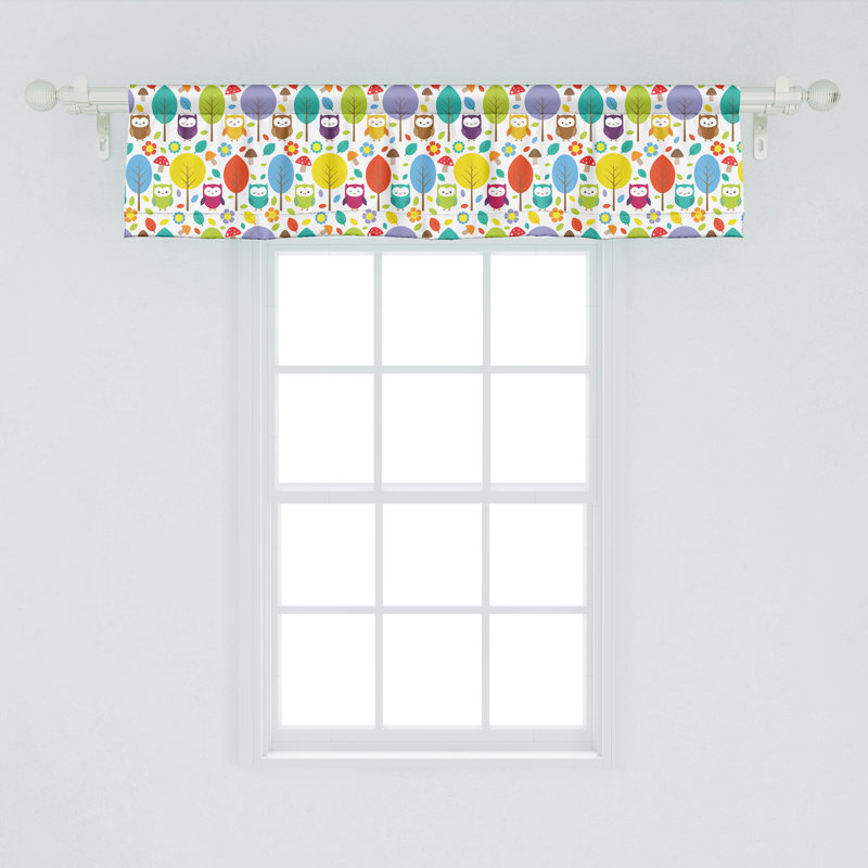 Ensemble de 2 cantonnières colorées Ambesonne 54 "x 12" multicolore, L 54 po x L 12 po