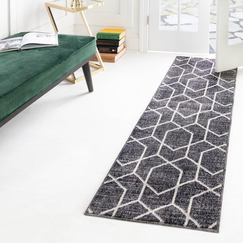 Abstract Indoor Rug, Runner 2' x 6'