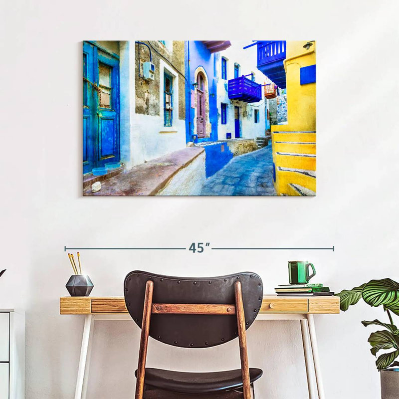 Sirci Nisyros, ruelle résidentielle, H 26 po x l 39 po