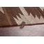 Tapis brun à motif géométrique kilim 5 x 7