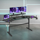 Bureau de jeu Inbox Zero TS911D avec tablettes et porte-accessoires
