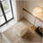 Square 16" Ottoman in Cream Velvet by-1856273461